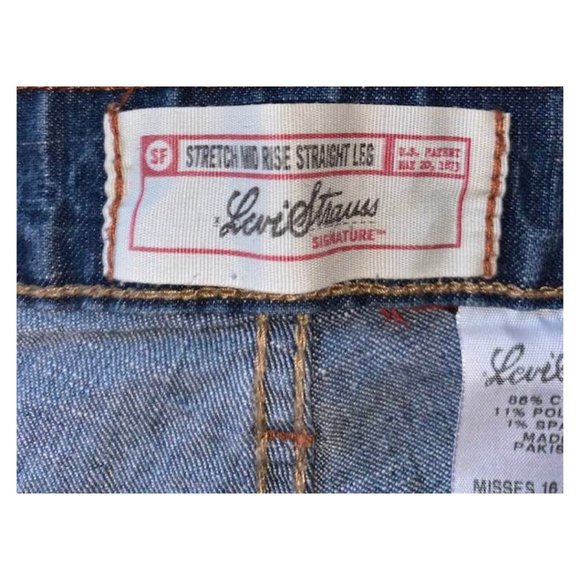 Levi Strauss Stretch Mid-Rise Straight Leg Signature Jeans - Picture 7 of 10